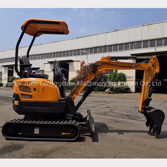 1t 2t hydraulischer Mini-Schreitbagger mit Gummikette importiert